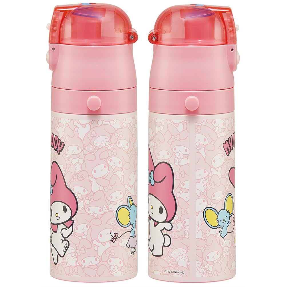 Skater Stainless Steel Water 420ml or 350ml Featuring My Melody and Lightweight and It Keeps Drinks Hot and A Cute Sports Bottle for Kids and Product