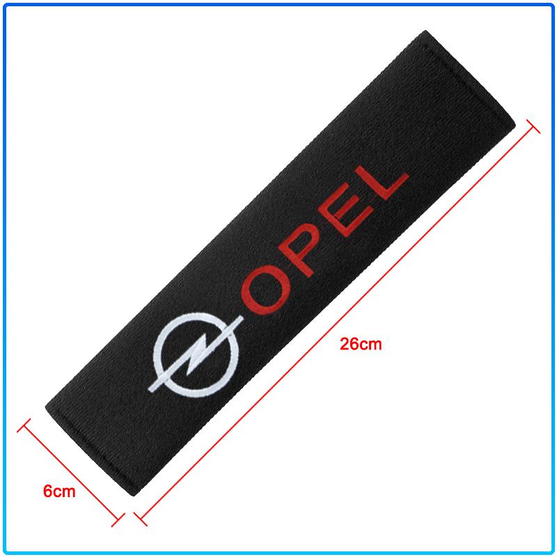 2Pcs Car Seat Belt Cover Styling Cotton Safety Shoulder Protector For Opel Crosa D Astra H Insignia Astra J Zafira B Mokkaastra Vivaro Astra G