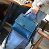 Genuine Leather Wide Strap Shoulder Crossbody Bags For Women  Trend Designer Short Handle Ladies Handbags