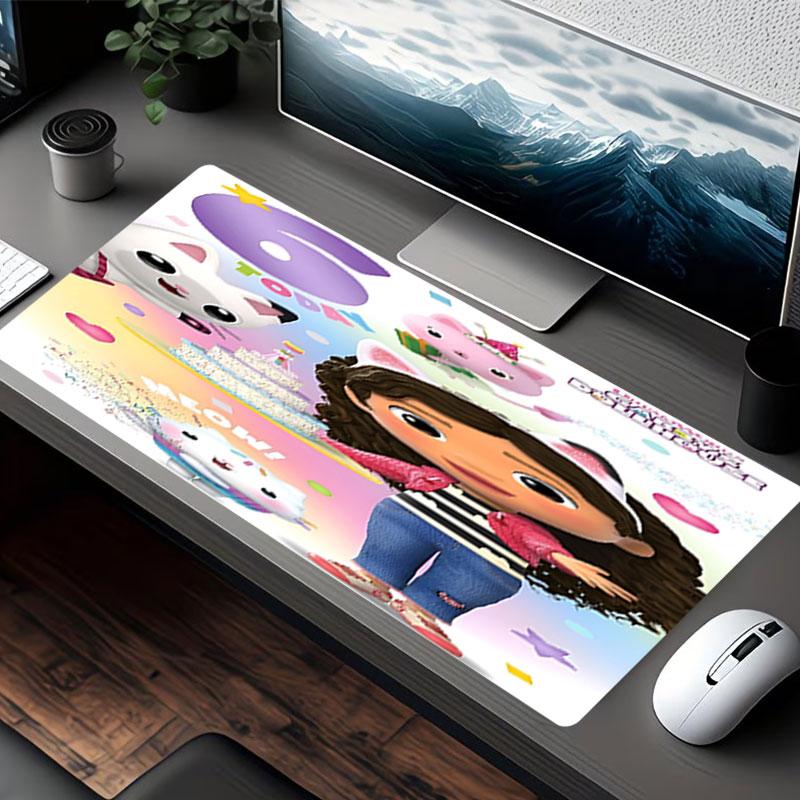Gabby's Dollhouse Print Mouse Pad, for Keyboard Pad Laptop PC Mat for Office Home Use, Desk Decor, Perfect Birthday Gift for Gamers