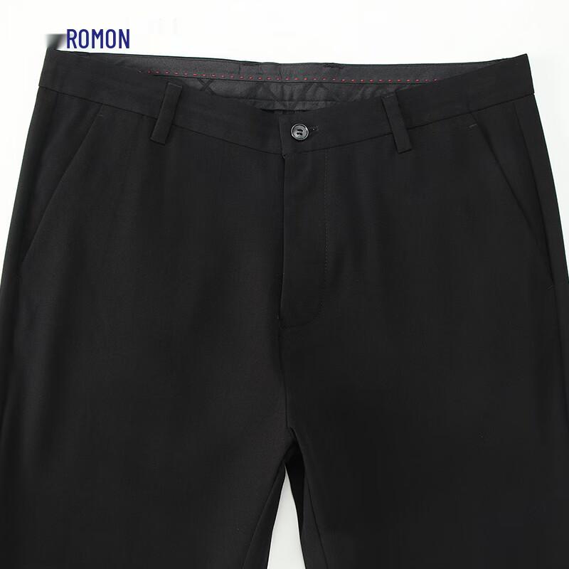 ROMON Men's Stretch Wrinkle-Free Business Casual Trousers