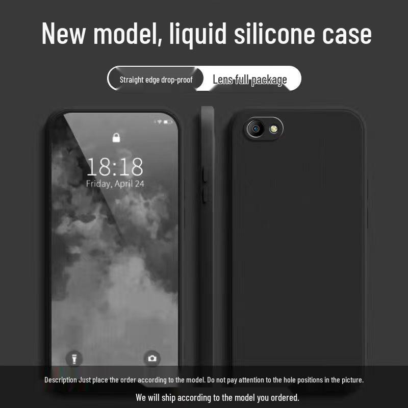 Oppo A83 Drop-Proof Liquid Full Coverage Soft Phone Case – Simple Solid Color Rubik's Cube Design