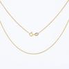 925 Sterling Silver 24K Gold Plated Chopin Chain Necklace Hypoallergenic Tarnish Resistant Layering Everyday Fine Jewelry