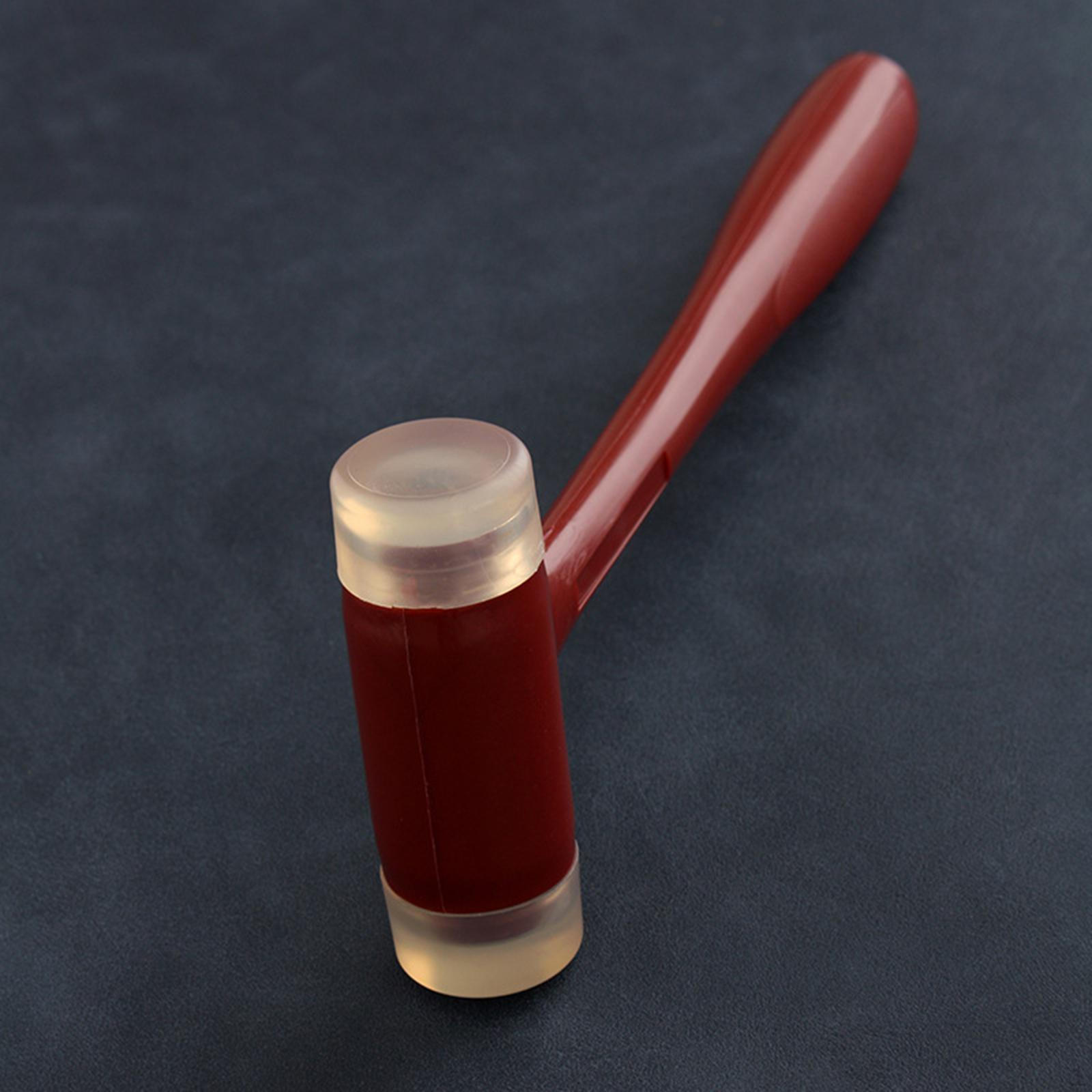 Double Head Mallet Multipurpose Sturdy Ergonomic Handle Lightweight Side Rubber for