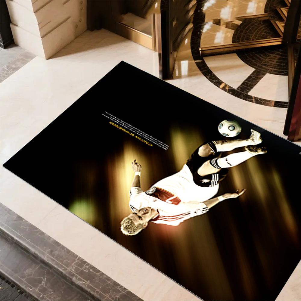 Soccer Player Action Carpet Suitable for Game Room Bedrooms Balcony Playrooms Antislip Carpet Decorate Offices Wedding Party Gift
