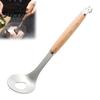 Meatball Maker Tool Spoon Tool, Stainless Steel Non-stick Scoop, Oval Shaper Long Wooden Handle Shaping Gadget for
