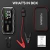 Car Jump Starter 6000A 12V with Display, Quick Charge 3.0, LED Light, Smart Cables