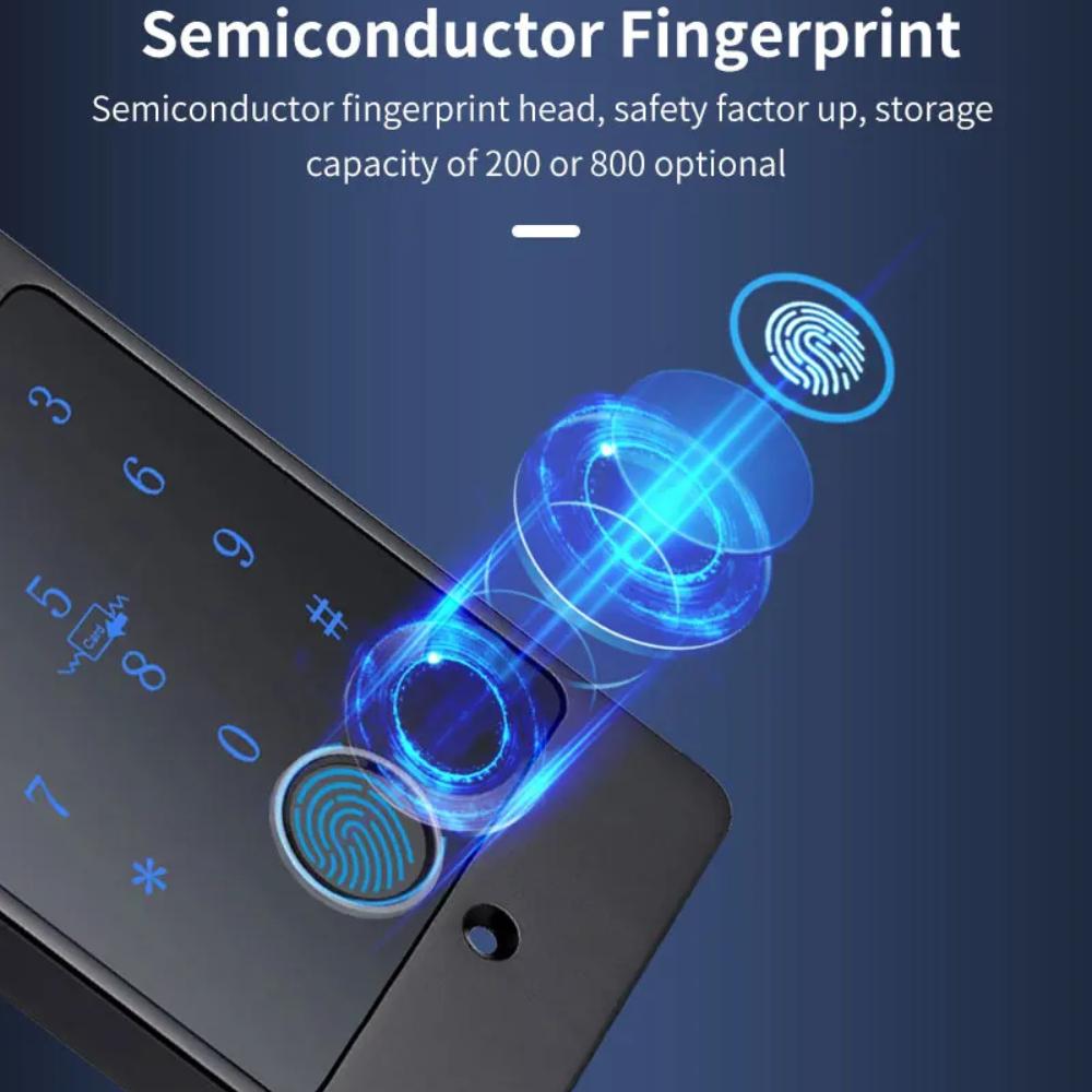 Tuya Wifi Standalone Fingerprint Access Control Keypad Metal Waterproof Backlight Embedded Installation Opener Reader+M70 Box