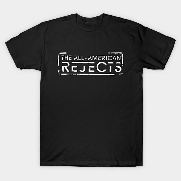 

Men Black Print T-shirt The All American Rejects No-Cut Transfer Paper Print Cotton Tshirt XL чёрный