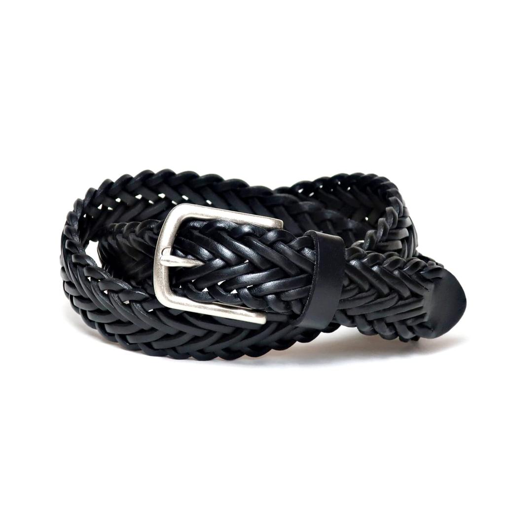 KIETH Stubborn Mesh Italian 105cm Fixed 30mm Made in Japan Mr. ST-02BK Belt, Leather, Black, Length, Width,