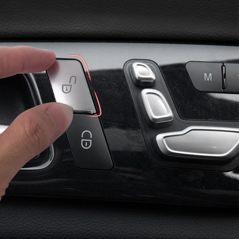 For Mercedes-Benz A B C E CLA GLA GLK ML GL GLE Class 12PCS Car Door Seat Memory Adjust Button Switch  Trim