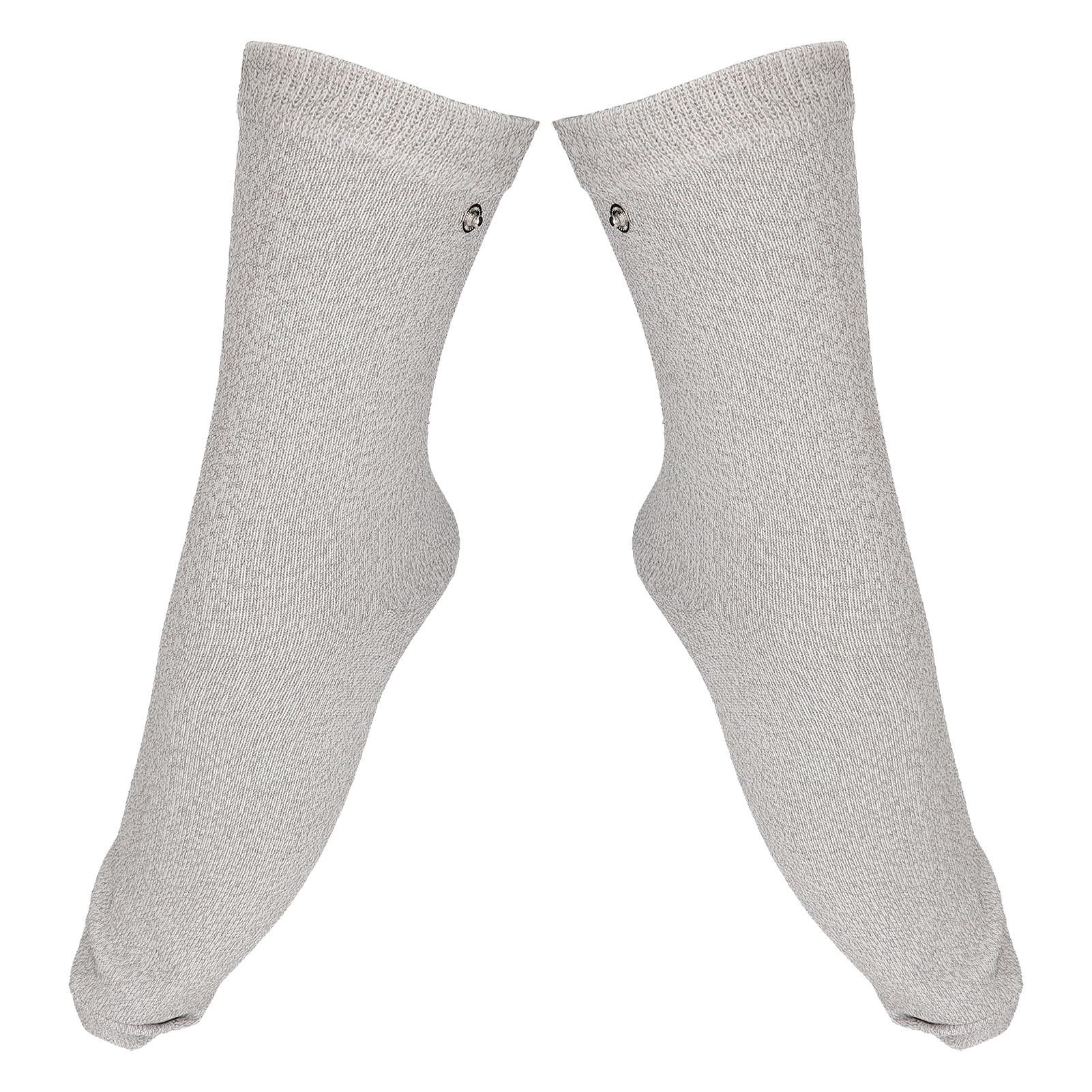 

1 Pair Conductive Socks Compatible Pain Treatment Elastic Electrode Socks Massage Socks for Poor