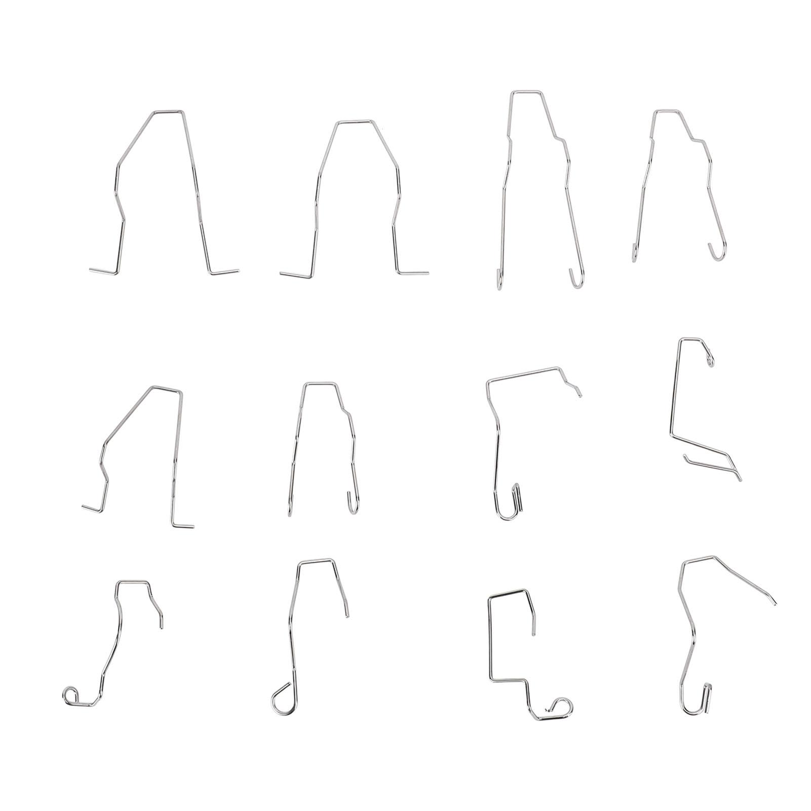 12PCS Headlight Retainer Spring Clip Headlamp Bulb Retaining Clip Holder Universal Automotive Headlight Clip forH1 H3 H4 H7 Bule