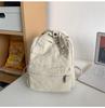 Women's Small Bag Japanese Solid Color Corduroy Schoolbag Female Student Backpack