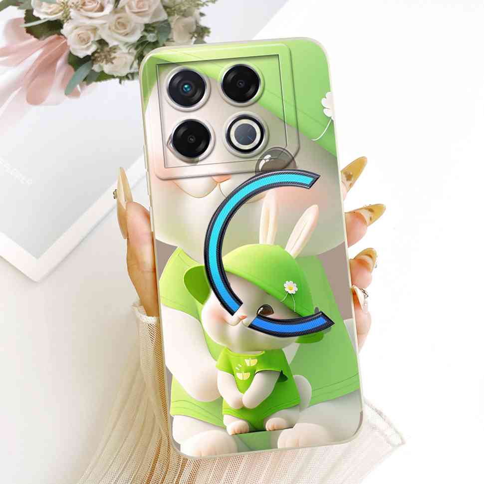 For Infinix GT 20 GT20 Pro Case Lucky Cute Cat Rabbit Cartoon Pattern Back Cover For Infinix GT 20Pro X6871 Phone Shell Coque
