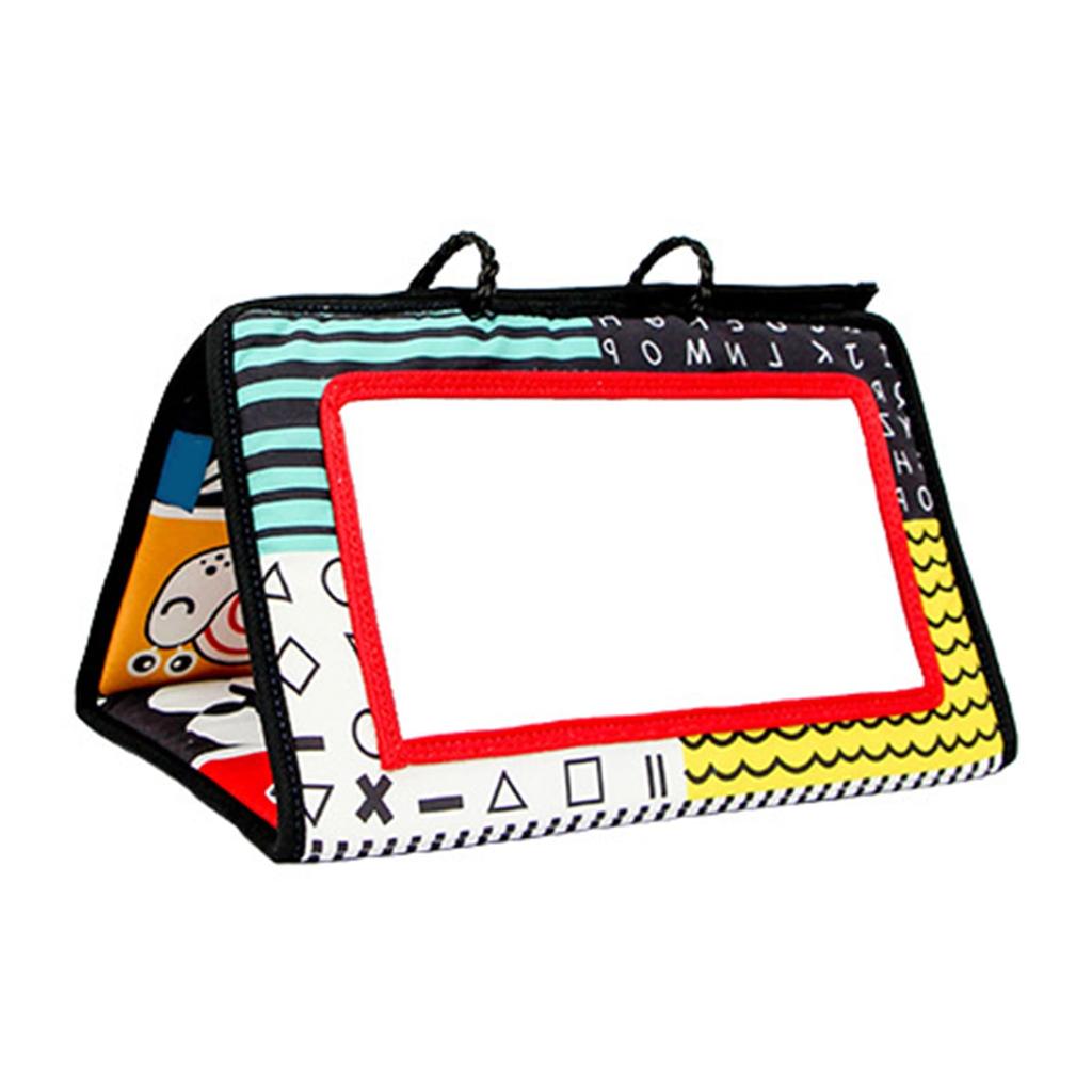 Černobílé zrcadlové hračky na bříško pro novorozence Montessori vývojové lezení Vysoce kontrastní aktivita Senzorická hračka