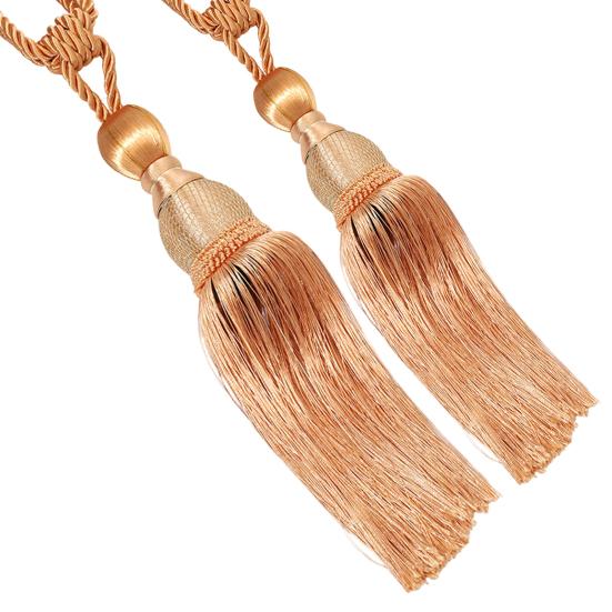 1 Pair Tassel Curtain Tiebacks Decorative Curtain Ties Elegant Long Fringe Curtain Holders for Window Curtains Door Curtains Home Decor