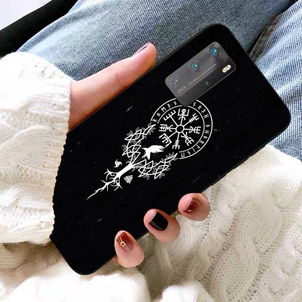V-Viking V-Vegvisir Logo Phone Case For Huawei P 8 9 10 20 30 40 50 Pro Lite Psmart Honor 10 Lite 70 Mate 20lite