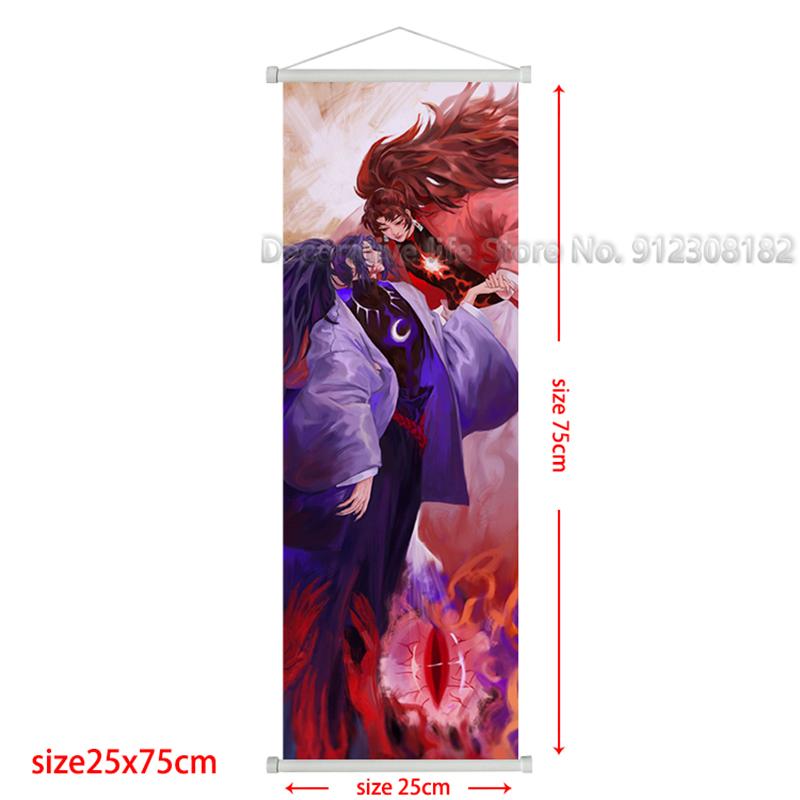 Demon Slayer Scroll Poster Kamado Tanjirou Canvas Painting Nezuko Classic Wall Art Pictures for Living Room Home Decoration
