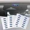 Novos Adesivos de Logo de Carro Quentes Acessórios Decorativos para Maçaneta da Porta Espelho Retrovisor Para Ford Focus 2 MK2 3 4 ST Mondeo Festiva Fusion Suit Fi