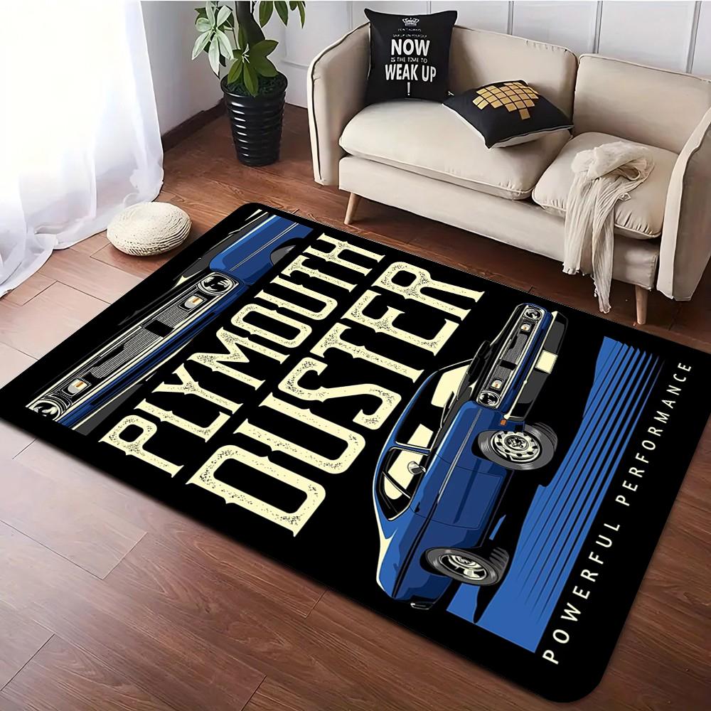Vintage Japanese Manga Style Carpet for Living Room Bedroom J-DM Racing Car Retro Print Classic Cars Carpet for Home Decor Gifts