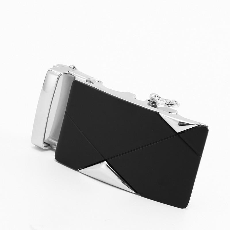 Mens Fashionable 35cm Automatic Buckle Waist Belt Durable Metal Design For Business Casual Or