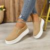 Casual Shoes Women's New Round Head Women's Shoes Platform Muffin Heel Women's Single Shoes Korean Version Trendy Good Match Little White Shoes Loa