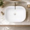 Bella countertop washbasin 50.5X40.5 CM oval white