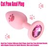 Tapón Anal de Pata de Gato de Silicona para Principiantes - Bolas Anales de Entrenamiento SM para Dilatación Anal Femenina y Masturbación