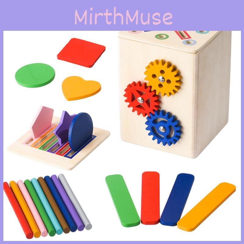 Wooden Learning Gear Shape And Color Sorting Toy For Kids Play Developmental