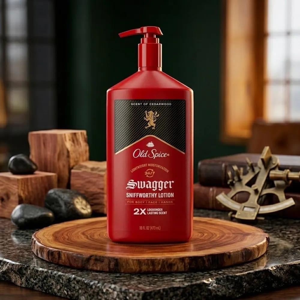 OLD SPICE Swagger Cedarwood Scent Men's All-in-One Body Lotion 473ml