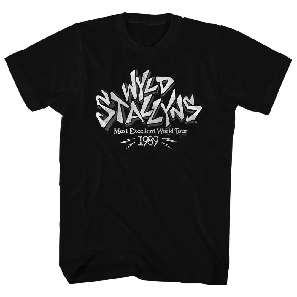 Bill & Ted s Most Excellent Wyld Stallyns World Tour 1989 Men s T shirt L
