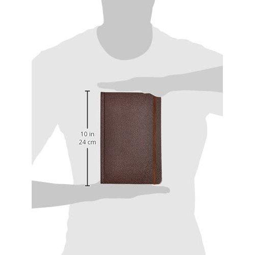 Amazon Basics Classic Hardcover Notebook Journal, 2-Pack, 21 x 13.3 cm, Black and Brown, 224 Lined Pages, Durable Journal for Writing, Notes, and Plan