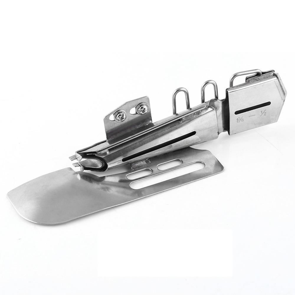 

Metal Industrial Sewing Machine Binder Single Fold Flat Folder Binding Attachment Tape Attachment Practical