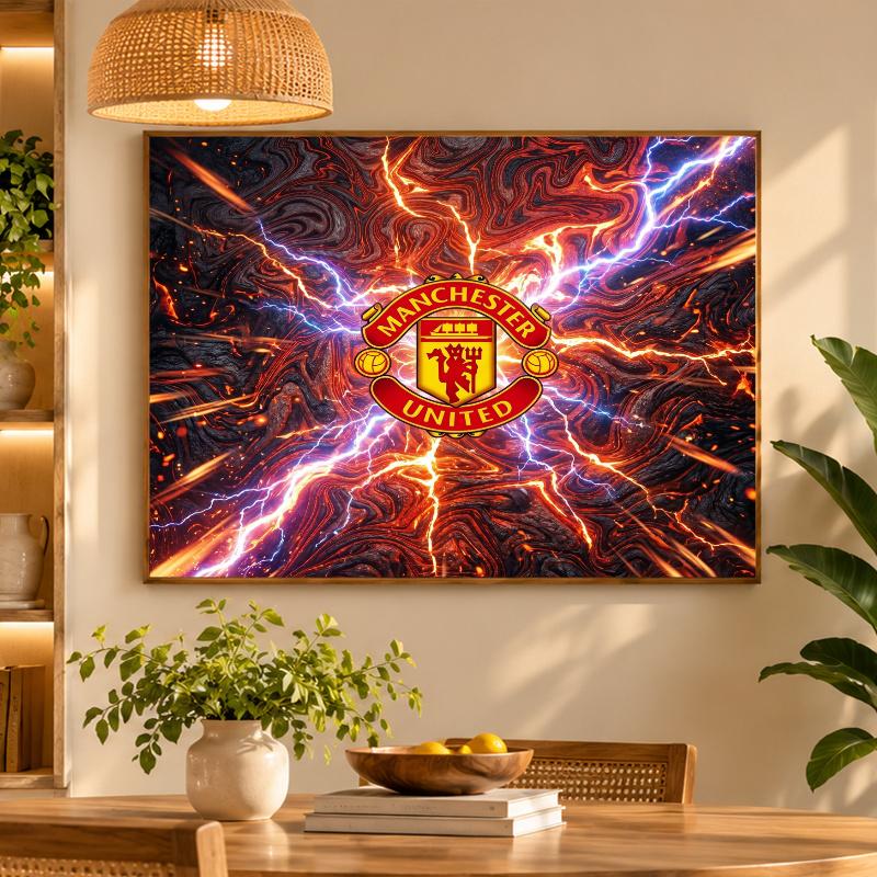 5D Diamond Painting Manchester United DIY Full Drill Diamond Art Kit Home Decoration