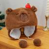 Elk Capybara Plush Toy Merry Christmas Capybara Fluffty Doll Capybara Plush Doll  Kid Toy