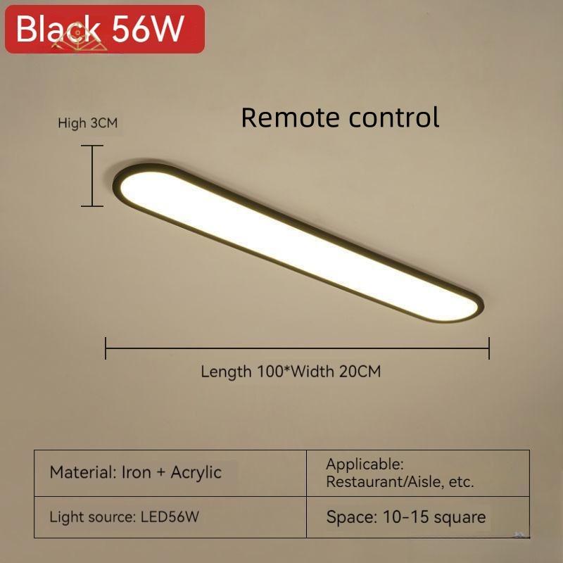 Modern Minimalist Strip Cloakroom Aisle Balcony Light Corridor Hallway Nordic Master Bedroom Lights Household LED Ceiling Light