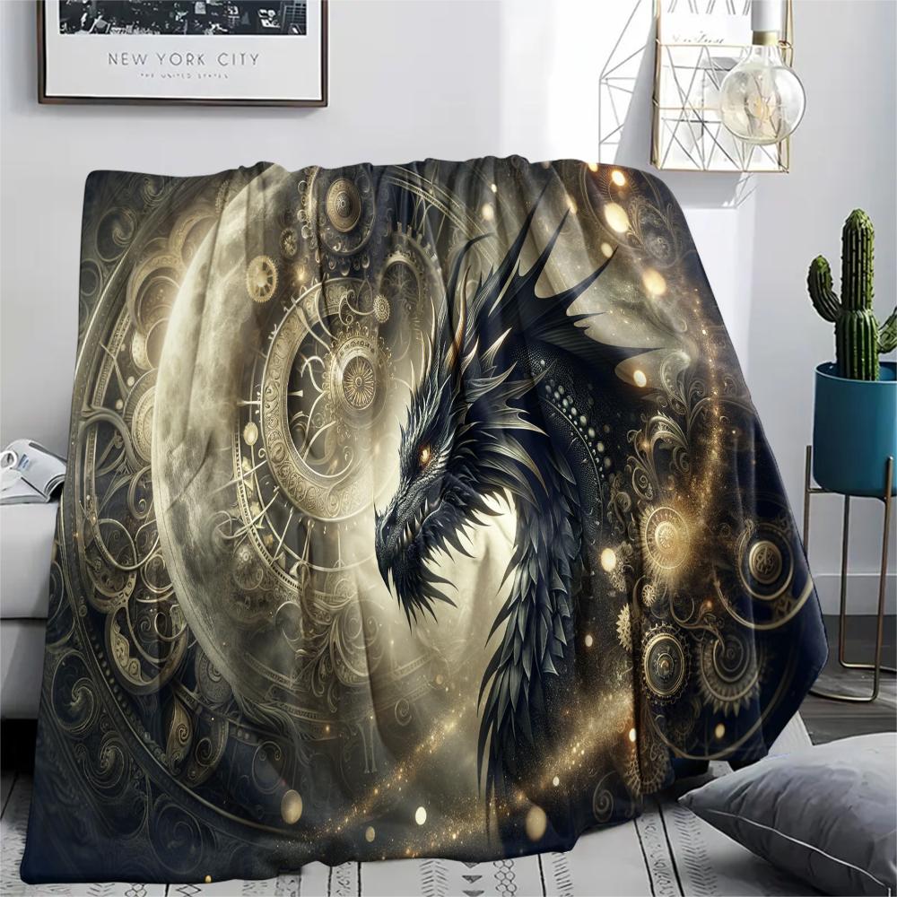 1 Pezzo Coperta in Flanella con Stampa Cartone Animato, Alta Qualità Confortevole per Tutte le Stagioni, Decorazione per la Casa, Calore e Comfort, Perfetta per Regalo di Natale Compleanno