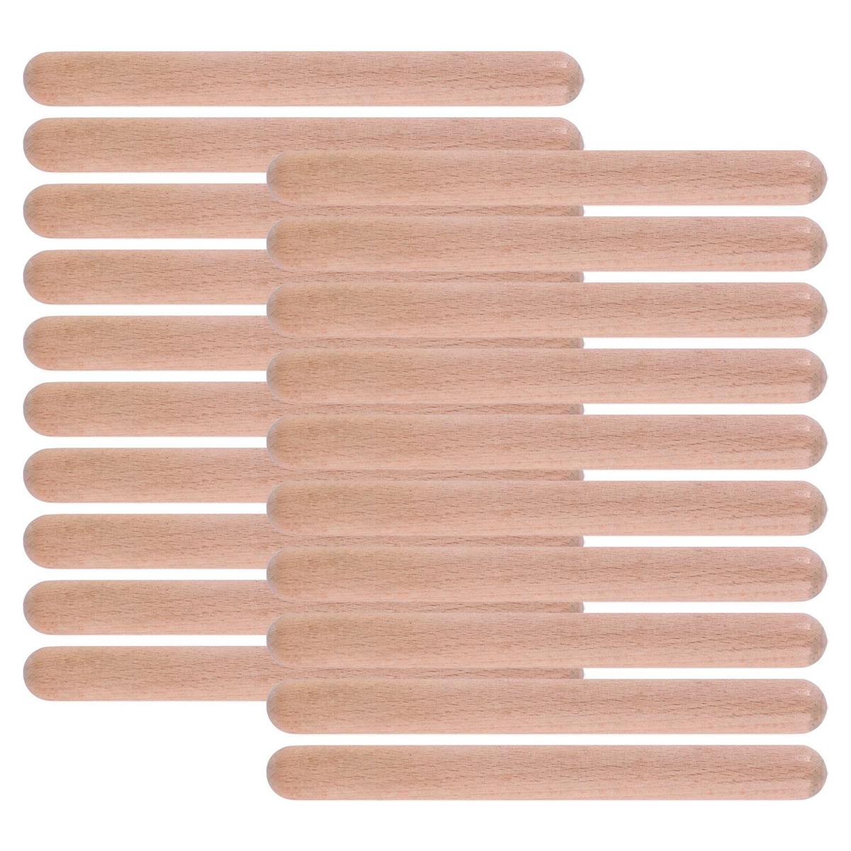 20Pieces 8 Inch Kids Rhythm Sticks Music Lummi Sticks Classical Wood Claves Musical Percussion Instrument Musical Sticks