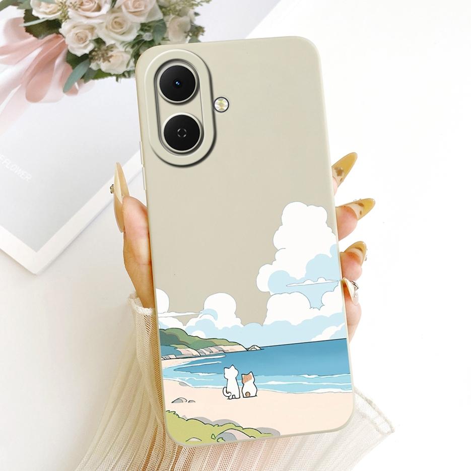 Für Tecno Spark Go 2 Hülle KM4 Niedlicher Hund Panda Cartoon Hülle Weiches TPU Mattes Handyhülle Für Tecno Pop 10 Pop10 Spark Go 2 Go2 Schale