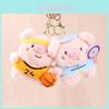 Cute Pig Plush Toy Pendant With Pp Cotton Filling For Gift And Bag Accessory