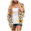 Women's Fashion Chiffon Printed Cardigan Loose Plus Size Beach Cover-Ups
