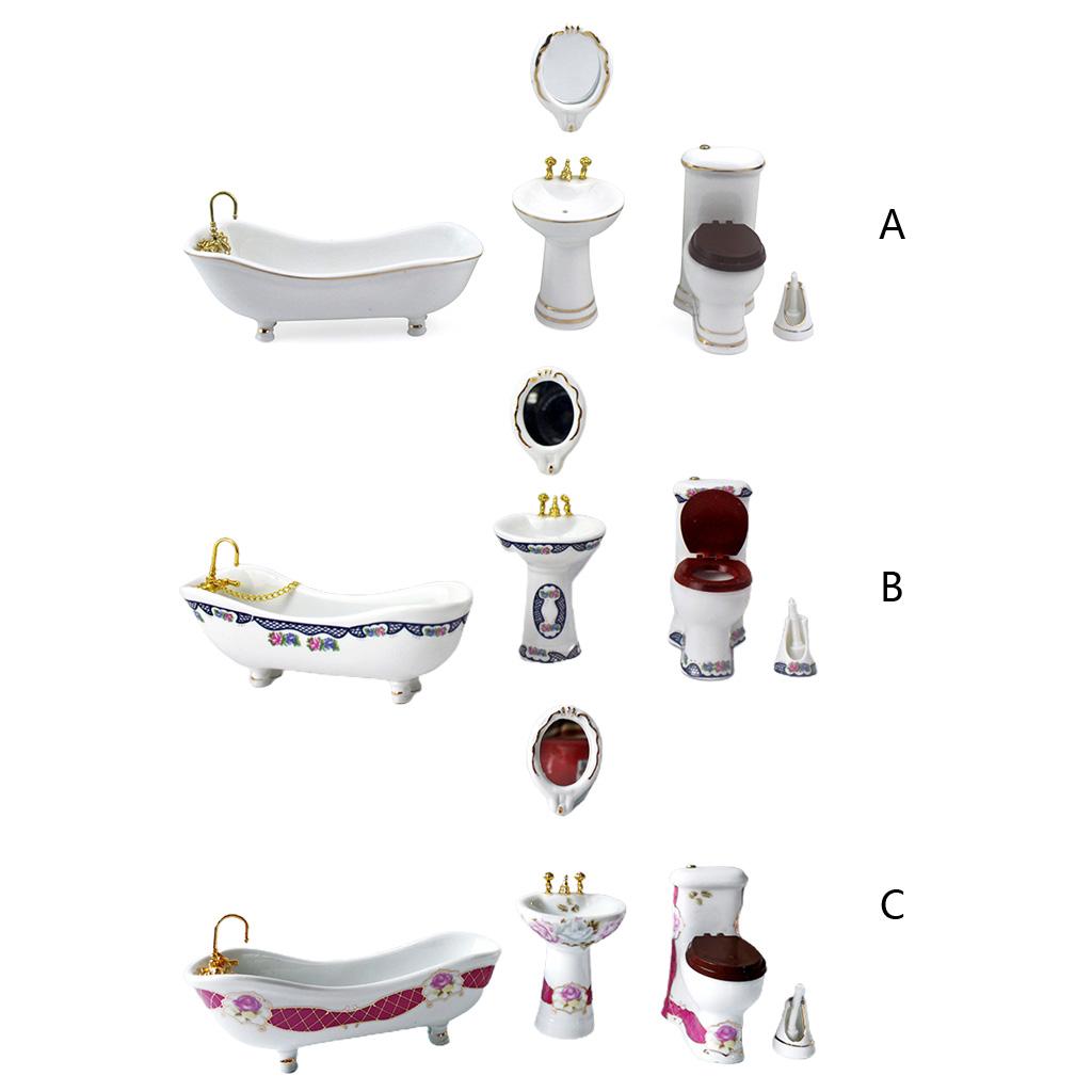 1:12 Dollhouse Mini Furniture Decor Simulation Bathroom Furniture Toy for Girls