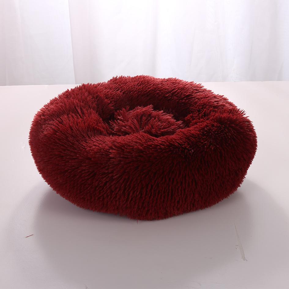 Super Soft Dog Bed Plush Cat Mat Dog Beds Round Cushion Pet Product Accessories Washable Dog and Cat Cushion Bed Winter Warm Sofa Hot Sell