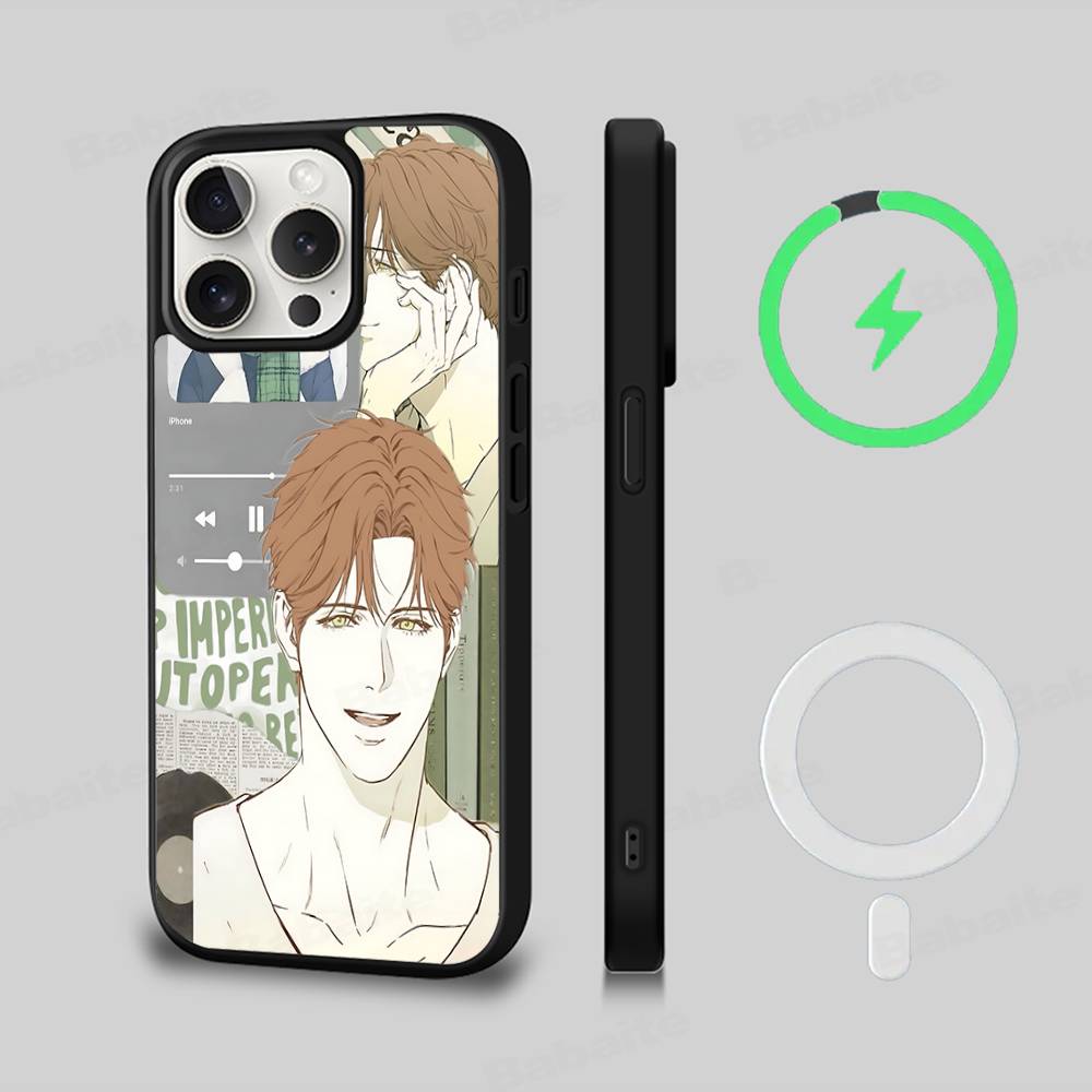 Nerd Project Bl Anime For iPhone 17 Air 16 E 15 14 13 12 11 Pro Max Plus PC Shock TPU Cover For Magsafe Phone Cover