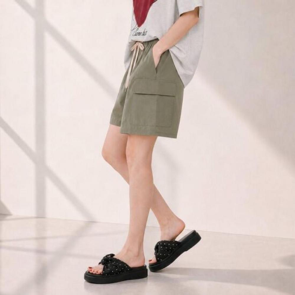 Melting Brown Women Wide Fit Cargo Shorts