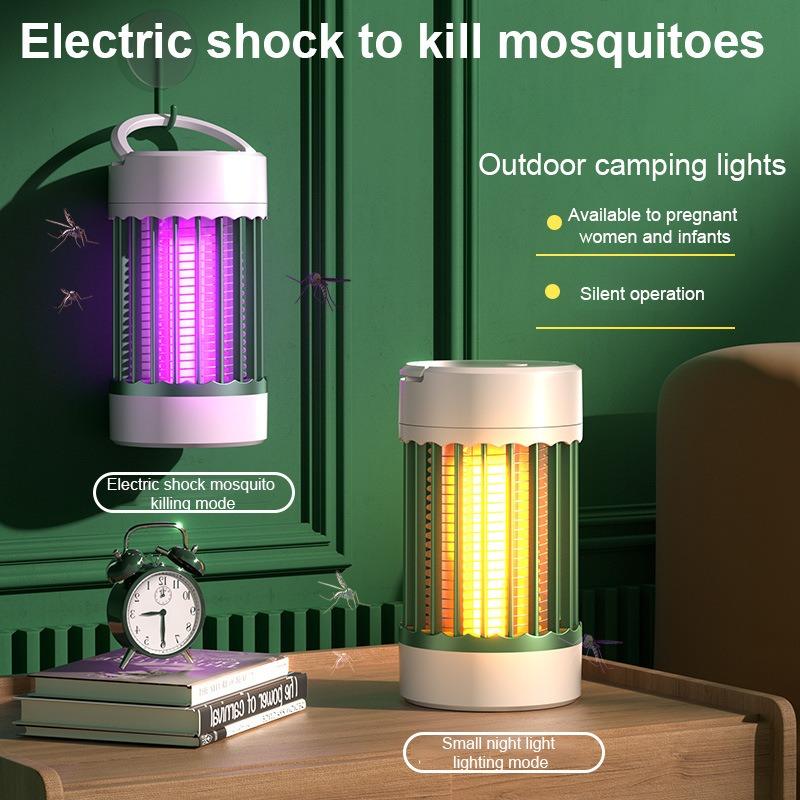 Capcană Anti-Muște pentru Camping, Zapper de Insecte, LED, Silențios, Electronic, Ucigași de Insecte, Reîncărcabil, de Interior, Repelent Anti-Țânțari, Ucigaș, Portabil