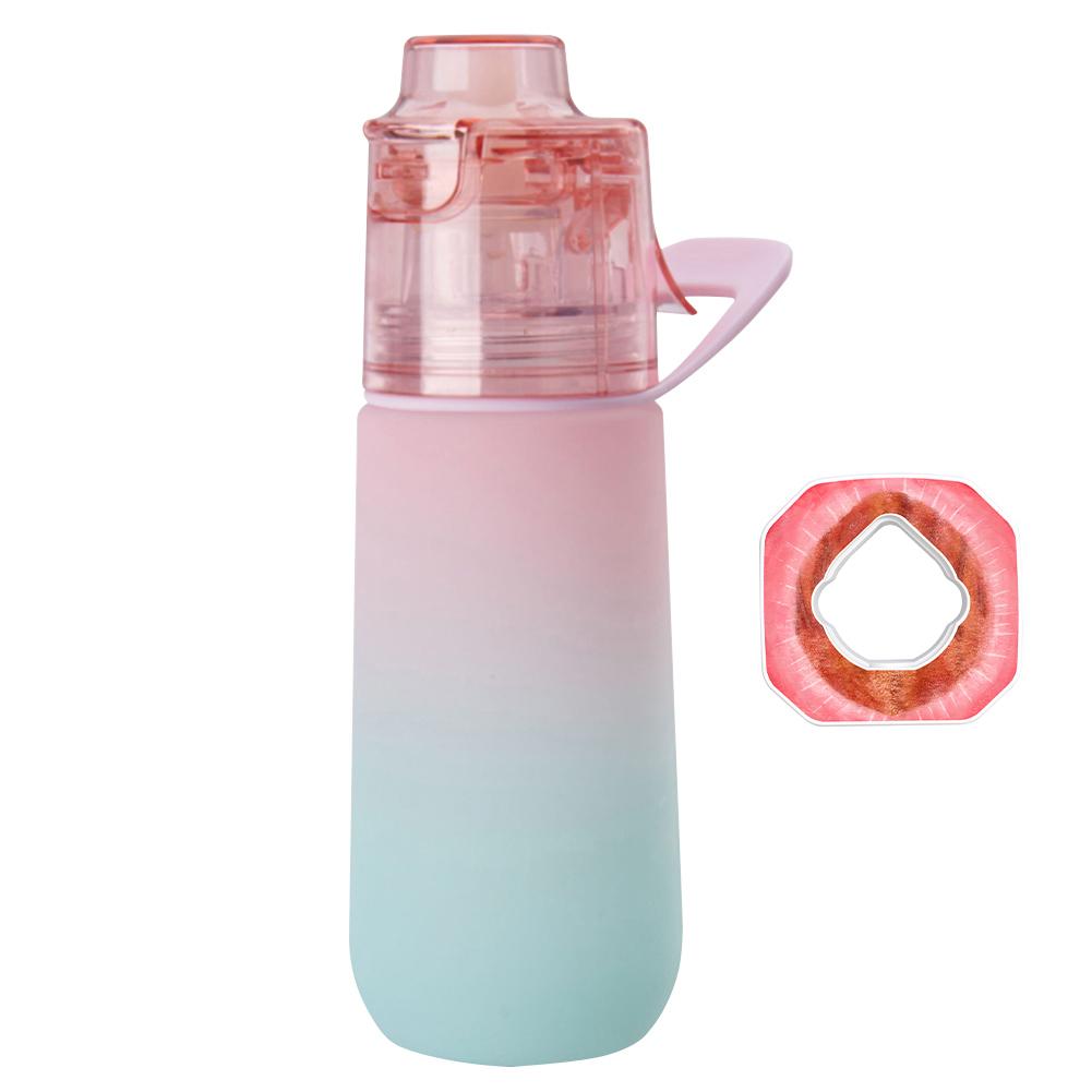 750ml Butelka z rozpylaczem do wody Butelka z wodą smakową o smaku powietrza Przenośny kubek z rozpylaczem do nawadniania i chłodzenia podczas uprawiania sportu
