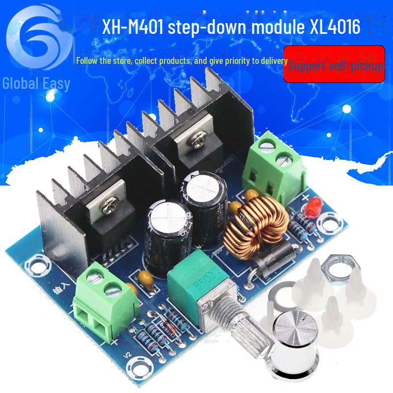 

XL4016E1 Модуль понижувального регулятора напруги високої потужності DC-DC 8A with potentiometer