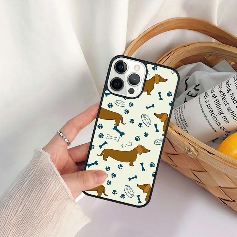 Sausage Dog Dachshund Art Phone Case For iPhone 17 Air 16 15 14 11 12 13 Pro MAX Plus Coque Cover Shell